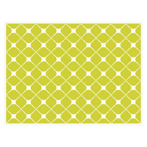 Tischset Vinyl Pattern Grün 2