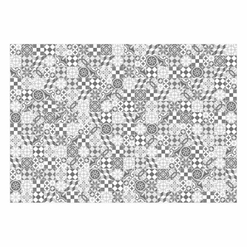 MATTEO Vinyl Teppich 140x200 cm - Mosaik Grau