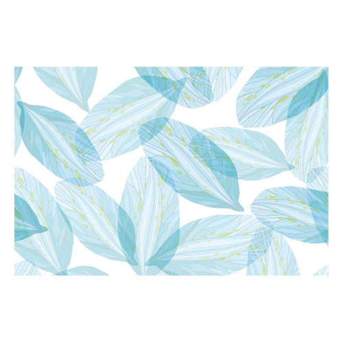 Vinyl Teppich MATTEO 40x60 cm Blue Leaves