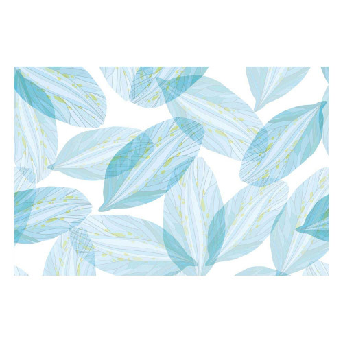 Vinyl Teppich MATTEO 60x90 cm Blue Leaves