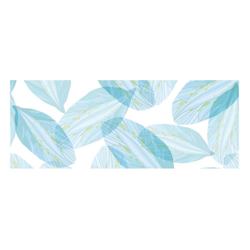 Vinyl Teppich MATTEO 70x180 cm Blue Leaves