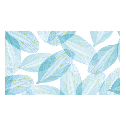 Vinyl Teppich MATTEO 90x160 cm Blue Leaves