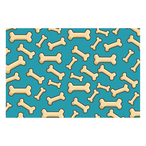 Vinyl Teppich MATTEO 40x60 cm Knochen