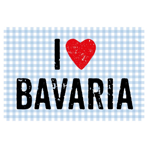 Matteo Vinyl Teppich 60x90 cm  I LOVE BAVARIA