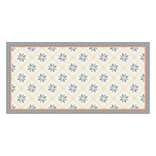 Vinyl Teppich MATTEO 70x140 cm Fliesen 1 Gelb