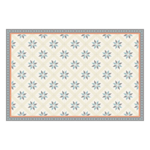 Vinyl Teppich MATTEO 90x135 cm Fliesen 1 Gelb