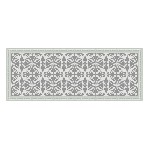 MATTEO Vinyl Teppich 70x180 cm - Fliesen 7 Grün