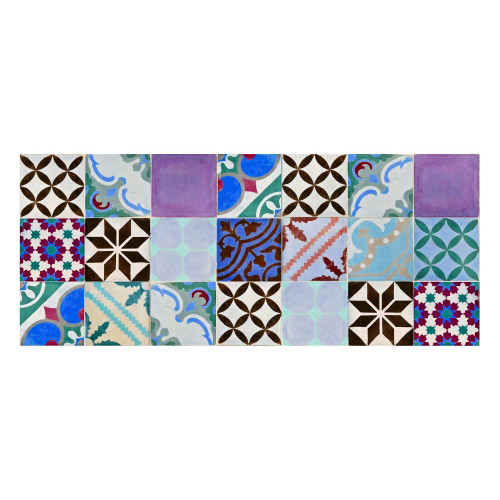 Vinyl Teppich MATTEO 50x120 cm Mosaik Bunt 2