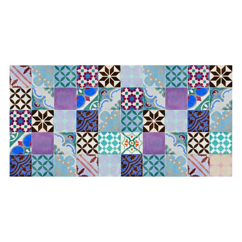 Vinyl Teppich MATTEO 70x140 cm Mosaik Bunt 2