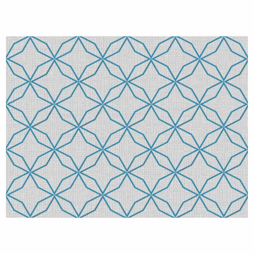 Tischset Vinyl Leinen 5 Blau