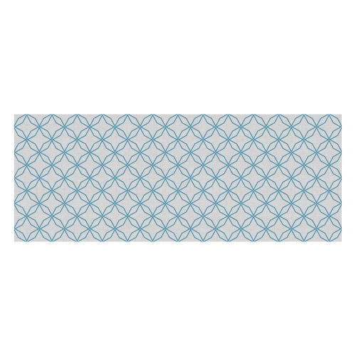 Vinyl Teppich MATTEO 70x180 cm Leinen 5 Blau