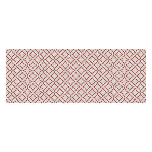 Vinyl Teppich MATTEO 70x180 cm Leinen 7 Rot