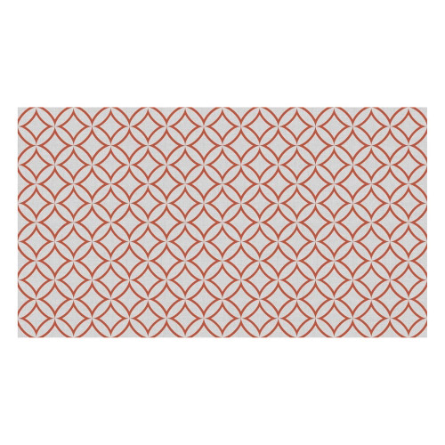 Vinyl Teppich MATTEO 90x160 cm Leinen 7 Rot
