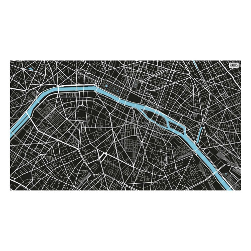 Vinyl Teppich MATTEO 90x160 cm Paris City Map S/W