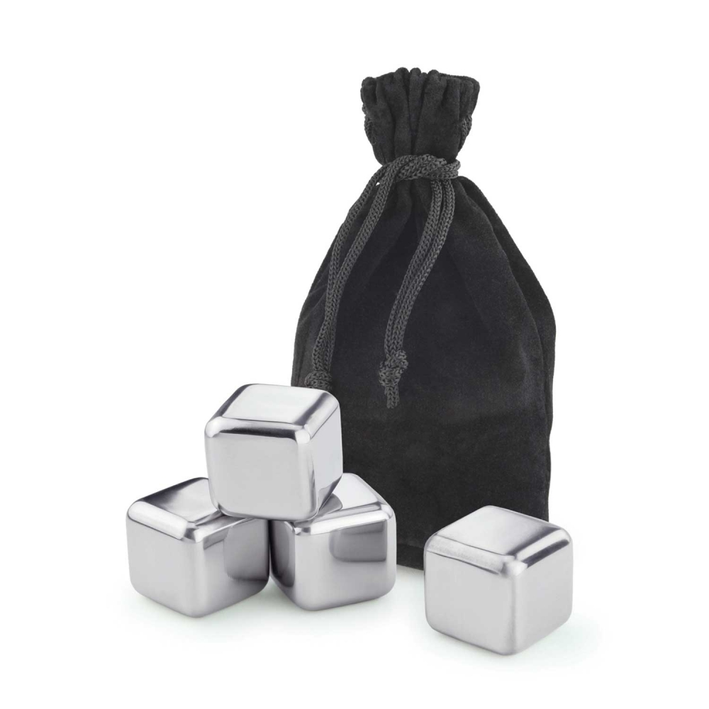 Edelstahl-Eiswürfel - Ice Cubes 2,6cm | Contento