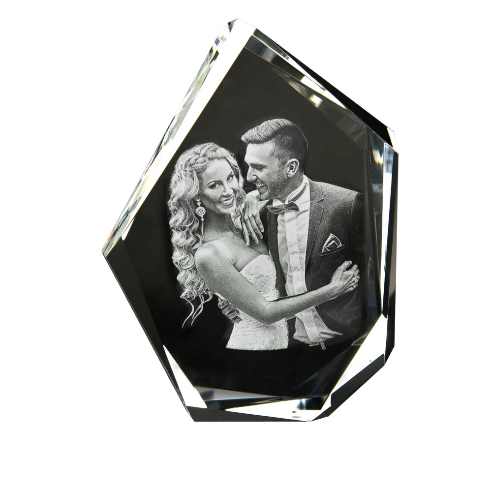 3d Glasfoto Diamond Xl Fur 1 6 Personen Laserinnengravur In Glas Contento