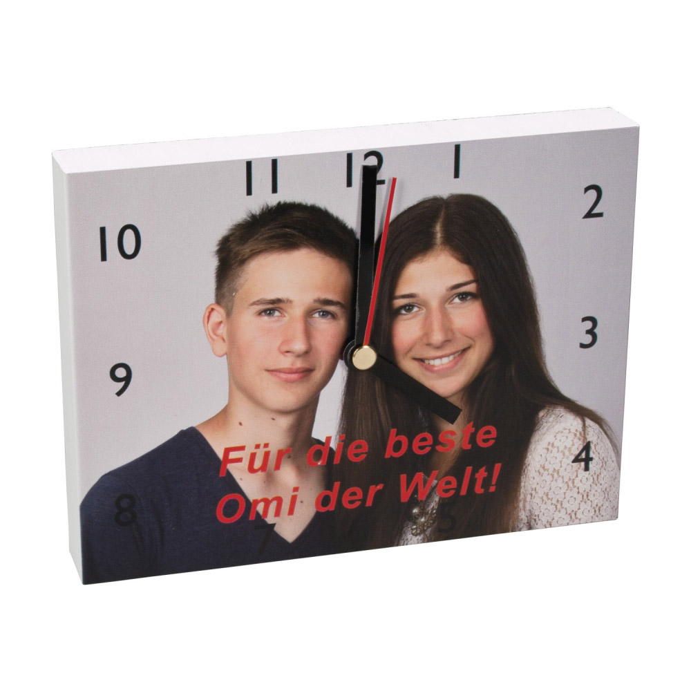 Tischuhr Und Wanduhr Mit Foto Contento