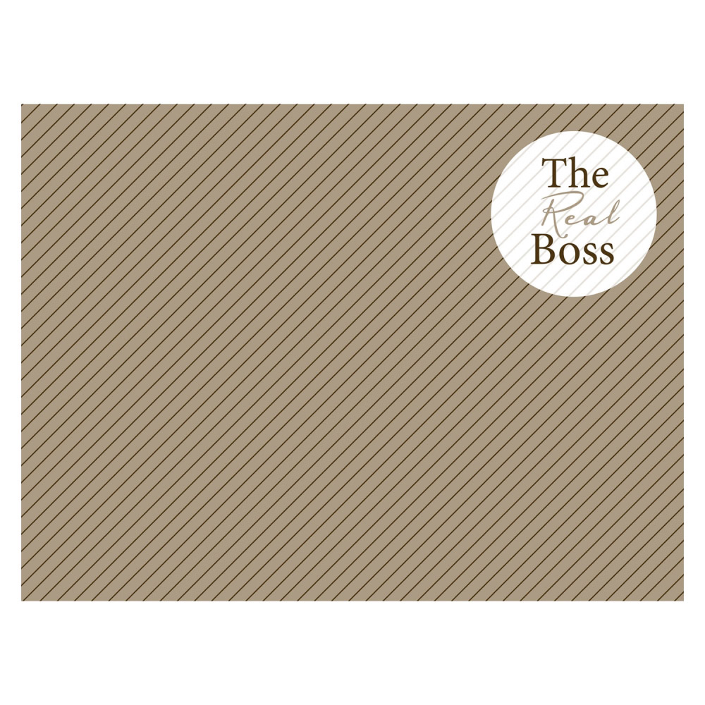 Tischset Vinyl bedruckt 40 x 30 cm - Motiv THE REAL BOSS | Contento