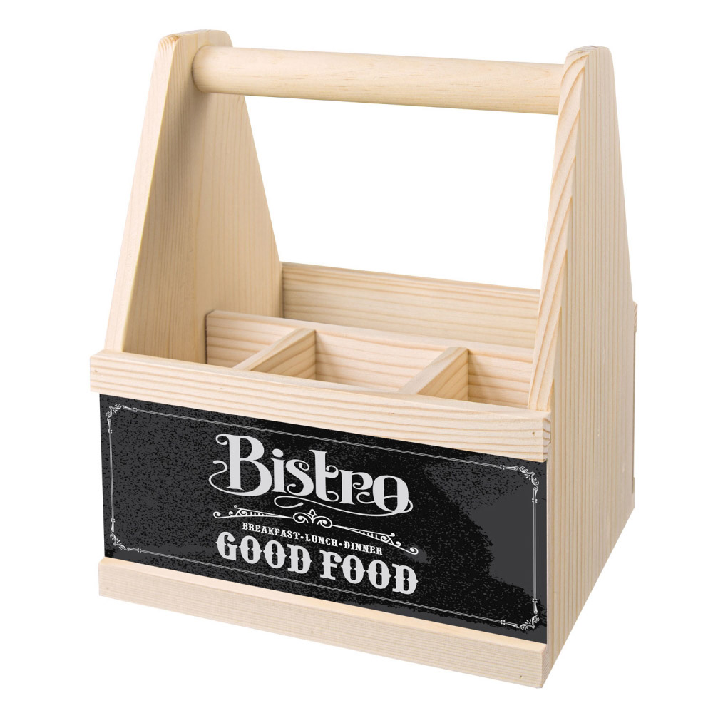 BISTRO GOOD Contento Besteck Besteckträger FOOD Caddy Holz |