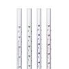 4 x BarBaydos Glastrinkhalme HERZEN MIX Ø 8 x 210 mm