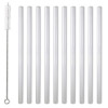 Geschenk Set 10x Glastrinkhalme + Bürste