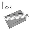 25 x Glastrinkhalme mit persönlicher Gravur 210 mm 