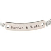 Gravur Armband Kordel silber