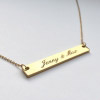 Halskette mit Gravur gold