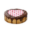 Cake Top Tortenbild Herz 20x19 cm HERZEN PINK