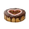 Cake Top Tortenbild Herz 20x19 cm  HAB DICH LIEB