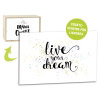 Acrylglasscheibe für Lightbox LIVE YOUR DREAM 30x20 cm