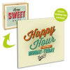 Acrylglasscheibe für Lightbox HAPPY HOUR 25x25 cm