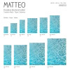 Vinyl Teppich MATTEO 60x90 cm Water Turquoise