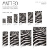 Vinyl Teppich MATTEO 40x60 cm Zebra