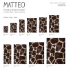 Vinyl Teppich MATTEO 50x120 cm Leopard