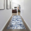 Vinyl Teppich MATTEO 40x60 cm Mosaik Blau