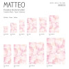 Vinyl Teppich MATTEO 50x120 cm Rose Leaves