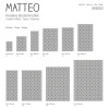 Vinyl Teppich MATTEO 60x90 cm Fliesen 1 Grau
