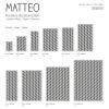 Vinyl Teppich MATTEO 50x120 cm Fliesen 3 Grau