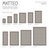 Vinyl Teppich MATTEO 50x120 cm Fliesen 2 Braun