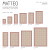 Vinyl Teppich MATTEO 50x120 cm Fliesen 2 Orange