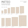 Vinyl Teppich MATTEO 40x60 cm Fliesen 6 Orange