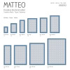 Vinyl Teppich MATTEO 40x60 cm Fliesen 8 Blau
