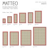 Vinyl Teppich MATTEO 40x60 cm Fliesen 8 Rot