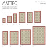 Vinyl Teppich MATTEO 70x180 cm Fliesen 8 Rot