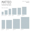 Vinyl Teppich MATTEO 50x120 cm Leinen 5 Blau
