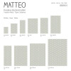 Vinyl Teppich MATTEO 50x120 cm Leinen 8 Grün