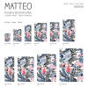 Vinyl Teppich MATTEO 70x180 cm Flamingo & Zebra