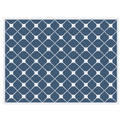 contento Tischset Vinyl Pattern Dunkelblau 2