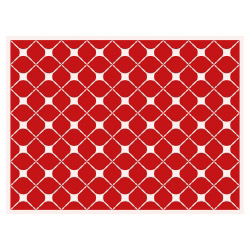 contento Tischset Vinyl Pattern Rot 2